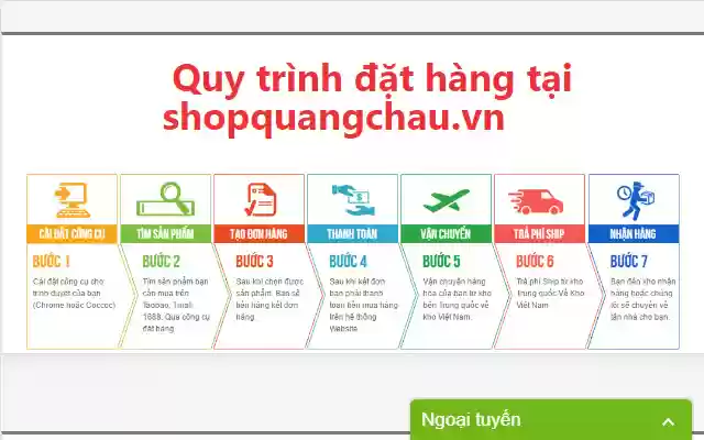ShopQuangChauVN from Chrome web store to be run with OffiDocs Chromium online ShopQuangChauVN from Chrome web store to be run with OffiDocs Chromium online