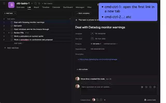 Shortcuts for Asana from Chrome web store to be run with OffiDocs Chromium online Shortcuts for Asana from Chrome web store to be run with OffiDocs Chromium online