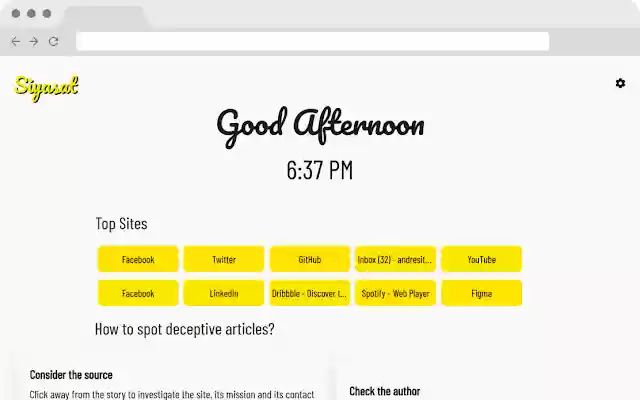 Siyasat from Chrome web store to be run with OffiDocs Chromium online Siyasat from Chrome web store to be run with OffiDocs Chromium online