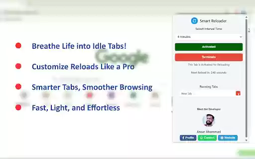 Smart Reloader from Chrome web store to be run with OffiDocs Chromium online Smart Reloader from Chrome web store to be run with OffiDocs Chromium online