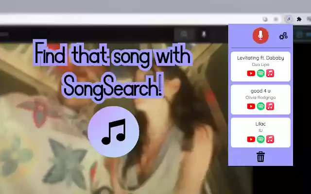SongSearch Whats that song? from Chrome web store to be run with OffiDocs Chromium online SongSearch Whats that song? from Chrome web store to be run with OffiDocs Chromium online