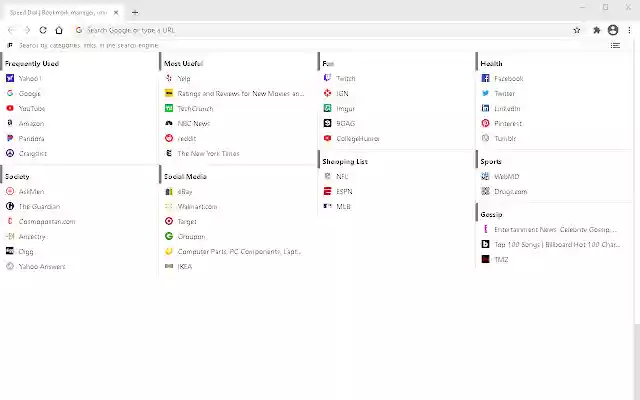 Speed Dial|Bookmarks Manager for New Tab Page from Chrome web store to be run with OffiDocs Chromium online Speed Dial|Bookmarks Manager for New Tab Page from Chrome web store to be run with OffiDocs Chromium online