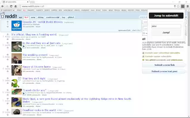 Subreddit Jumper from Chrome web store to be run with OffiDocs Chromium online Subreddit Jumper from Chrome web store to be run with OffiDocs Chromium online