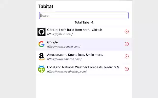 Tabitat from Chrome web store to be run with OffiDocs Chromium online Tabitat from Chrome web store to be run with OffiDocs Chromium online