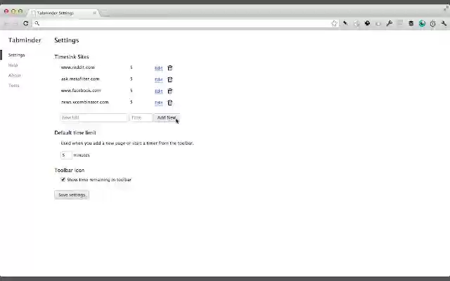 Tab Minder from Chrome web store to be run with OffiDocs Chromium online Tab Minder from Chrome web store to be run with OffiDocs Chromium online