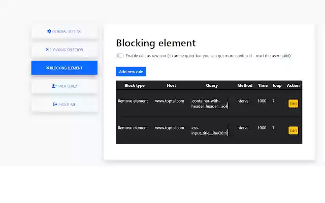 TBlock from Chrome web store to be run with OffiDocs Chromium online TBlock from Chrome web store to be run with OffiDocs Chromium online