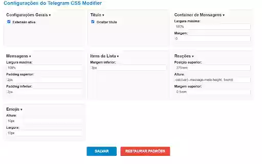Telegram Full Size Layout Change from Chrome web store to be run with OffiDocs Chromium online Telegram Full Size Layout Change from Chrome web store to be run with OffiDocs Chromium online
