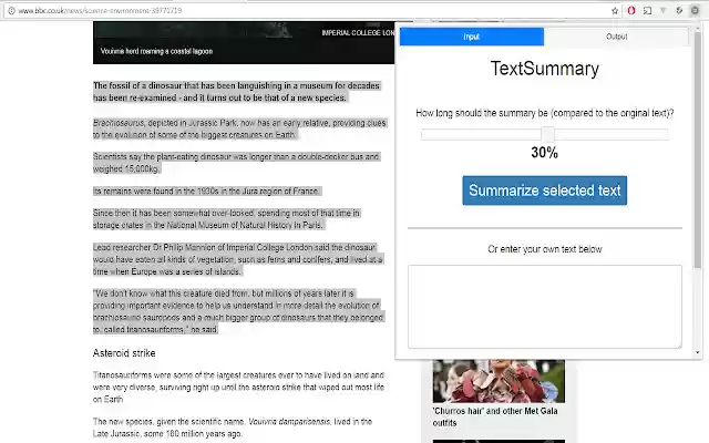 TextSummary from Chrome web store to be run with OffiDocs Chromium online TextSummary from Chrome web store to be run with OffiDocs Chromium online