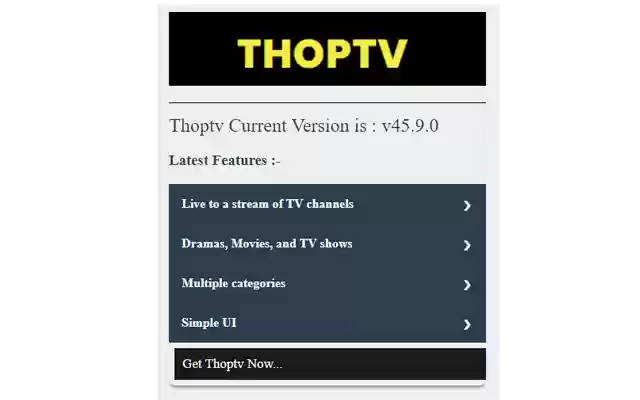 Thoptv For Pc from Chrome web store to be run with OffiDocs Chromium online Thoptv For Pc from Chrome web store to be run with OffiDocs Chromium online
