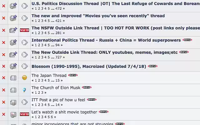 Thread Hider for The Bore from Chrome web store to be run with OffiDocs Chromium online Thread Hider for The Bore from Chrome web store to be run with OffiDocs Chromium online