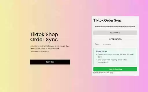 Tiktok Order Sync by HubFulFill from Chrome web store to be run with OffiDocs Chromium online Tiktok Order Sync by HubFulFill from Chrome web store to be run with OffiDocs Chromium online