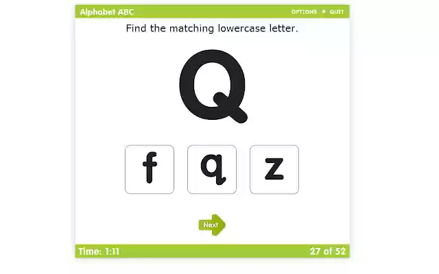 Timed Test: Alphabet from Chrome web store to be run with OffiDocs Chromium online Timed Test: Alphabet from Chrome web store to be run with OffiDocs Chromium online