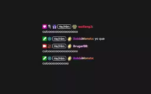 Twitch Chat TheHitless Badges from Chrome web store to be run with OffiDocs Chromium online Twitch Chat TheHitless Badges from Chrome web store to be run with OffiDocs Chromium online