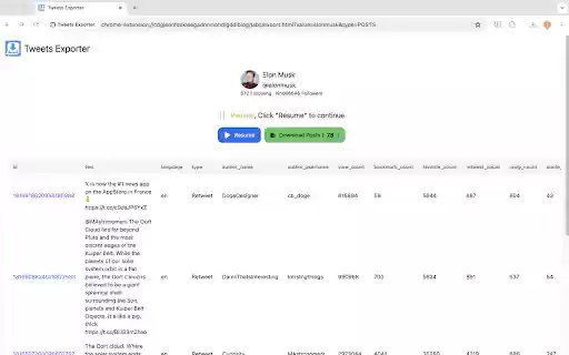 Twitter Comments Exporter from Chrome web store to be run with OffiDocs Chromium online Twitter Comments Exporter from Chrome web store to be run with OffiDocs Chromium online