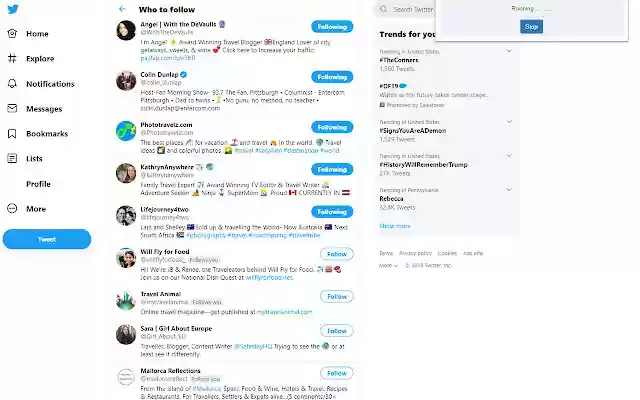 Twitter Follower from Chrome web store to be run with OffiDocs Chromium online Twitter Follower from Chrome web store to be run with OffiDocs Chromium online