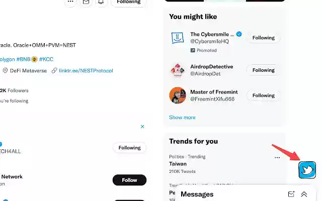 Twitter Follow Tools from Chrome web store to be run with OffiDocs Chromium online Twitter Follow Tools from Chrome web store to be run with OffiDocs Chromium online
