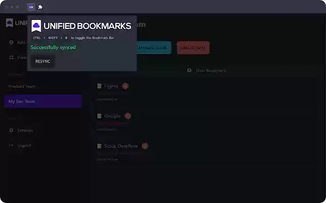 Unified Bookmarks from Chrome web store to be run with OffiDocs Chromium online Unified Bookmarks from Chrome web store to be run with OffiDocs Chromium online