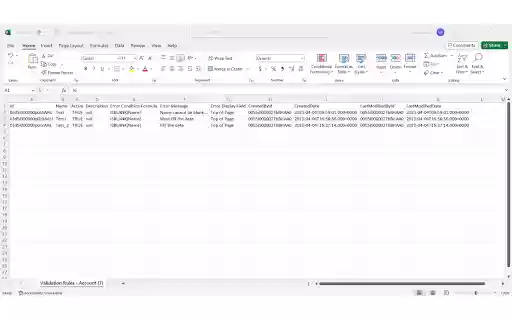 Validation Rule Extractor Salesforce from Chrome web store to be run with OffiDocs Chromium online Validation Rule Extractor Salesforce from Chrome web store to be run with OffiDocs Chromium online