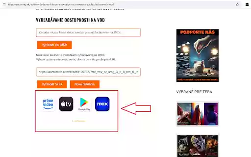 Vyhľadaj VOD from Chrome web store to be run with OffiDocs Chromium online Vyhľadaj VOD from Chrome web store to be run with OffiDocs Chromium online