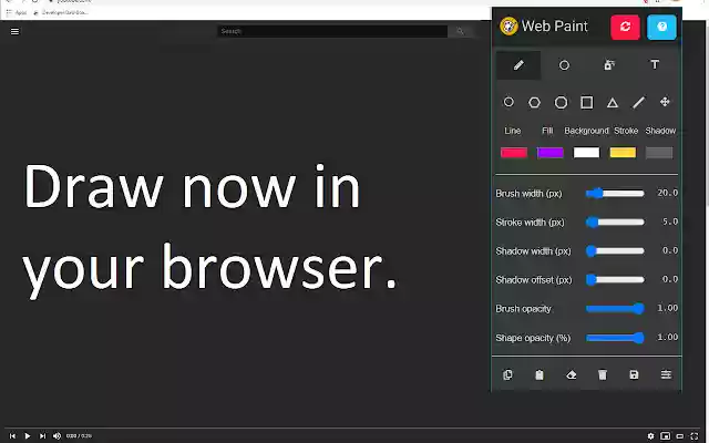 Web Paint for Google Chrome™ from Chrome web store to be run with OffiDocs Chromium online Web Paint for Google Chrome™ from Chrome web store to be run with OffiDocs Chromium online