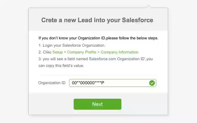 Web to Lead for Salesforce from Chrome web store to be run with OffiDocs Chromium online Web to Lead for Salesforce from Chrome web store to be run with OffiDocs Chromium online