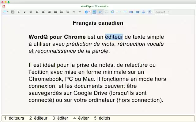 WordQ CF from Chrome web store to be run with OffiDocs Chromium online WordQ CF from Chrome web store to be run with OffiDocs Chromium online