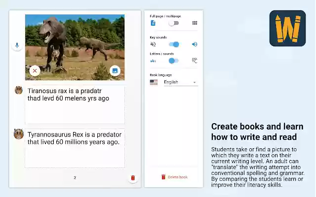 WriteReader Turn your students into authors from Chrome web store to be run with OffiDocs Chromium online WriteReader Turn your students into authors from Chrome web store to be run with OffiDocs Chromium online