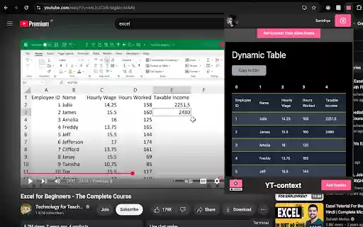 ytcontext from Chrome web store to be run with OffiDocs Chromium online ytcontext from Chrome web store to be run with OffiDocs Chromium online